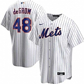 Mets 48 Jacob deGrom White 2020 Nike Cool Base Jersey Dzhi,baseball caps,new era cap wholesale,wholesale hats